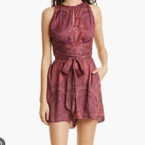 NWT Ted Baker Odesia Printed Boho Halter Romper- Size 2